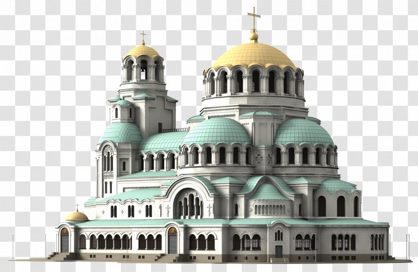 Alexander Nevsky Cathedral, Sofia Paris Architecture - Dome - Cathedral Church Transparent PNG