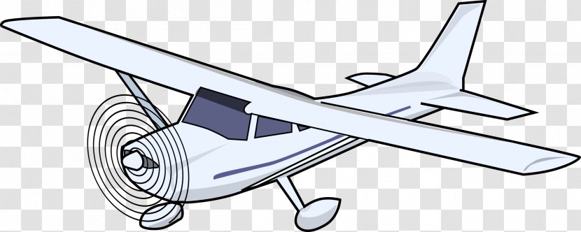 Airplane Cessna 172 150 Clip Art - Light Aircraft Transparent PNG