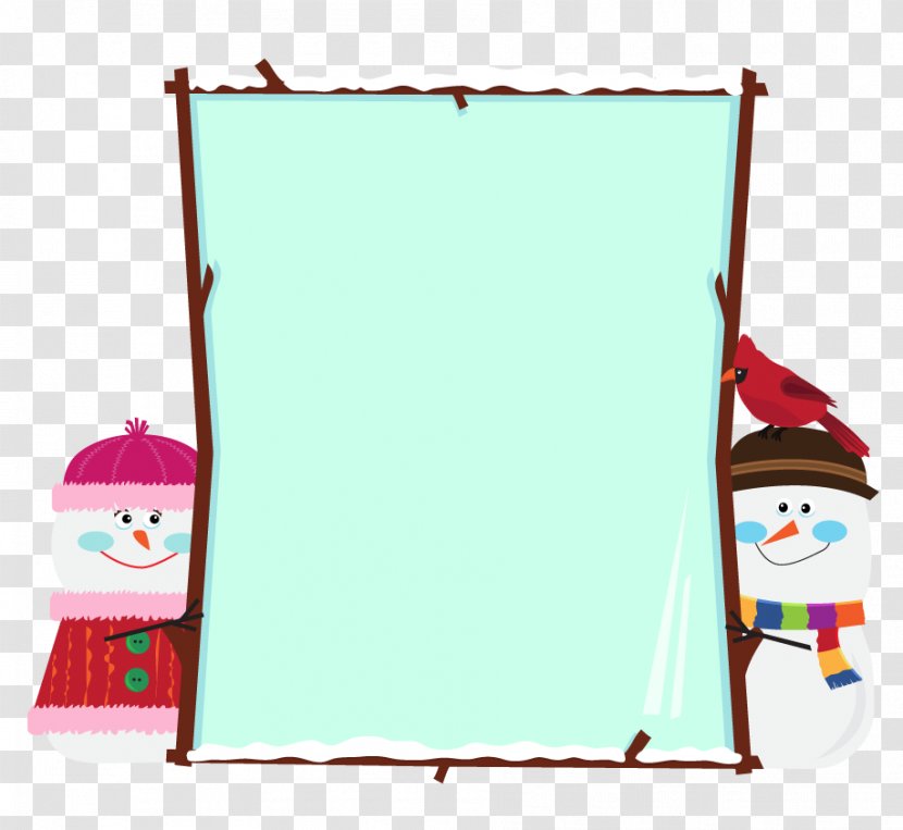 Lovely Snowman Illustration - Area - Vector Cute Transparent PNG