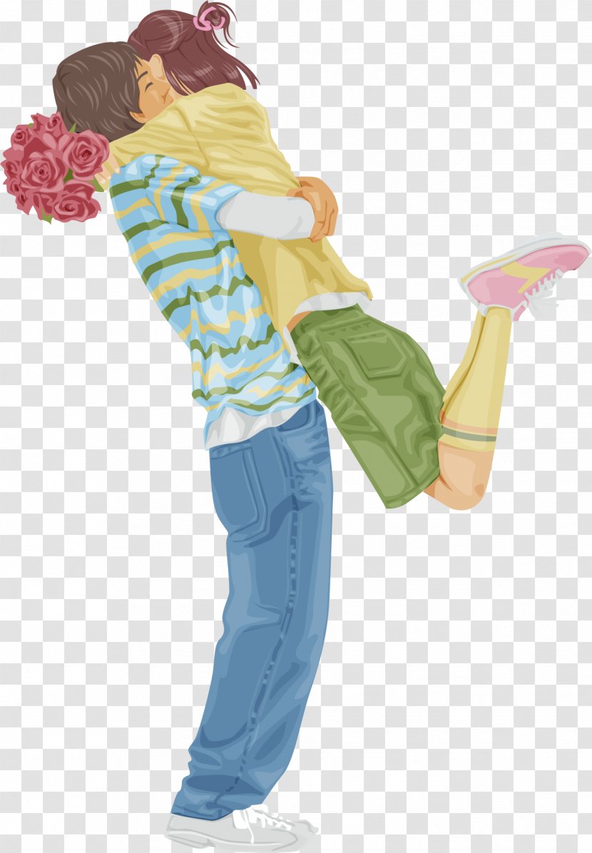 Cartoon Significant Other Illustration - Couple Transparent PNG