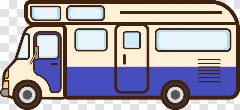 Bus Cartoon - Van - Drawing Transparent PNG