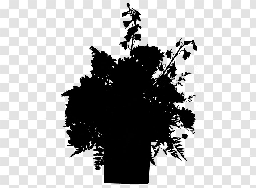 Tree Silhouette Font Leaf Black M Transparent PNG