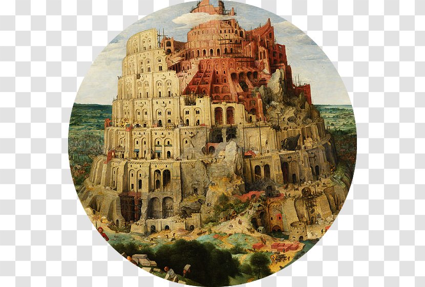 The Tower Of Babel Kunsthistorisches Museum Babylon Art - Painting Transparent PNG