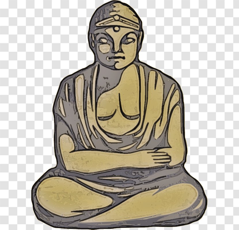 Head Sitting Meditation Forehead Fictional Character - Monk - Hand Transparent PNG
