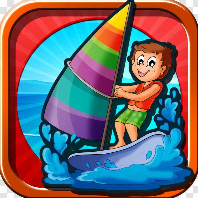 Cartoon Clip Art - Play - Surf Transparent PNG