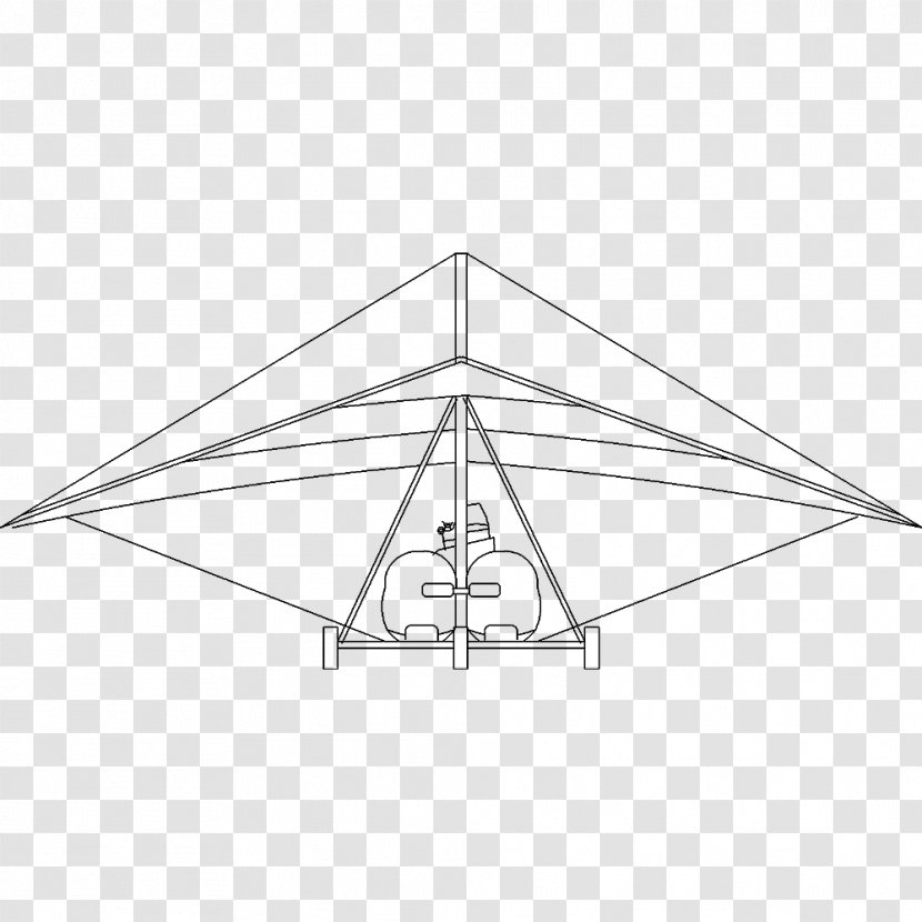 Triangle Point Symmetry - Wing - Hang-glider Transparent PNG
