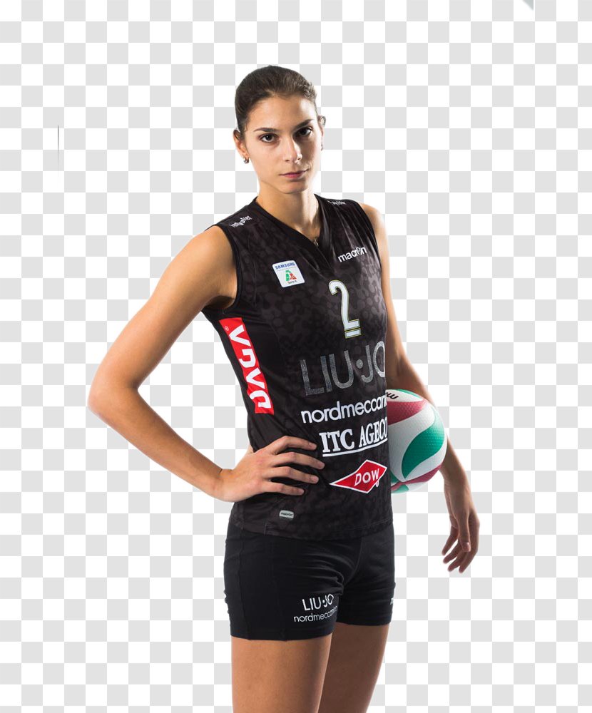 Caterina Bosetti Cheerleading Uniforms Scandicci T-shirt Outerwear - 2018 - Volley Player Transparent PNG
