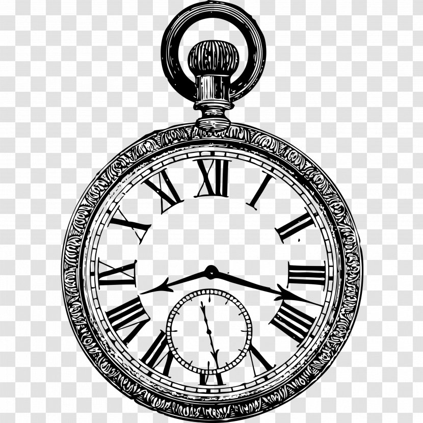 Pocket Watch Drawing Antique - Jewellery - Wonderland Transparent PNG