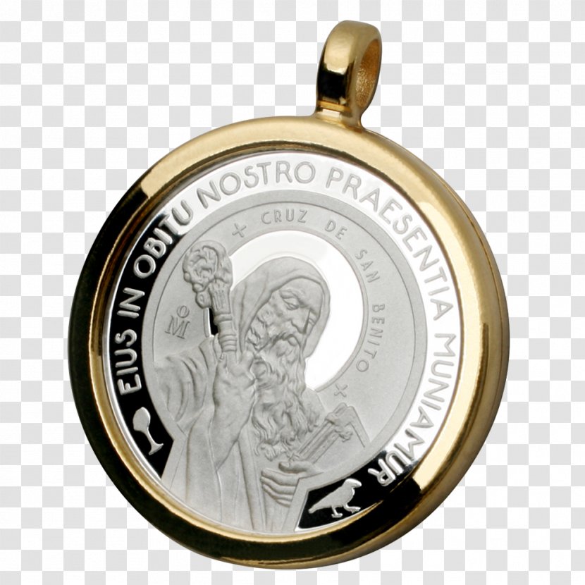 Saint Benedict Medal Mexico Free Market Silver - Gold Transparent PNG