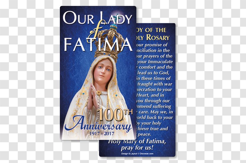 Our Lady Of Fátima Prayers Holy Card - Prayer - Fatima Transparent PNG