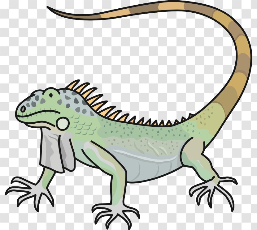 Green Iguana Public Domain Copyright-free Clip Art - Copyrightfree - Lizard Transparent PNG