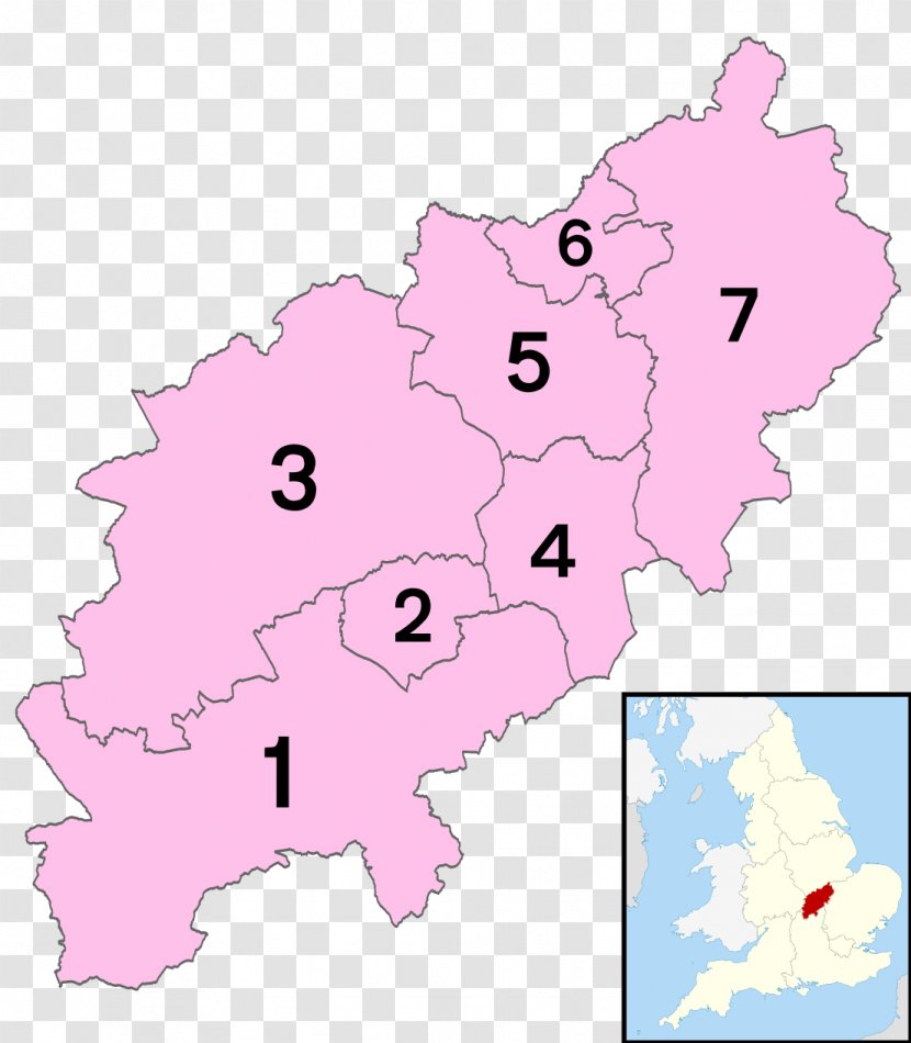 Borough Of Kettering Northampton Ceremonial Counties England Electoral District Shire - Map Transparent PNG