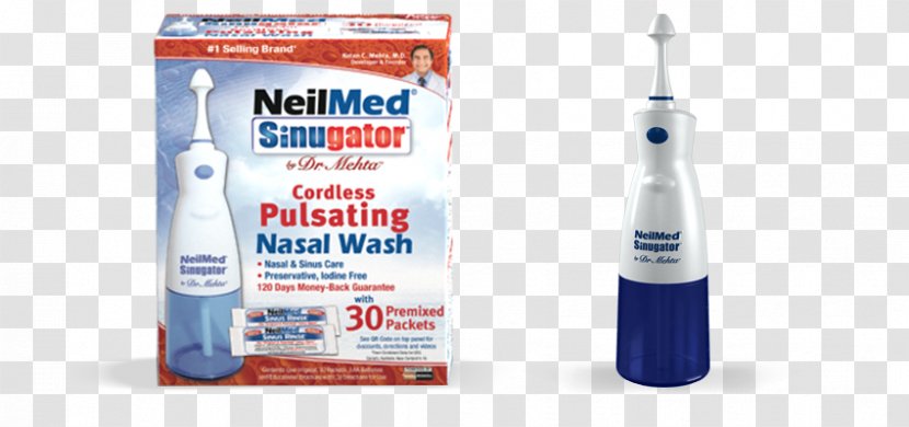 Nasal Irrigation NeilMed Nose Paranasal Sinuses Saline Transparent PNG