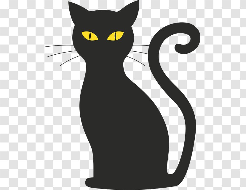 Black Cat Silhouette Clip Art Image - Pet Transparent PNG