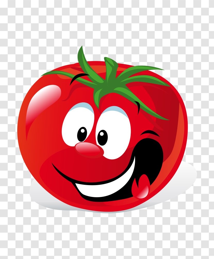 Mr Potato And Tomato Vegetable Fruit Clip Art - Smiley - Vector Cartoon Transparent PNG