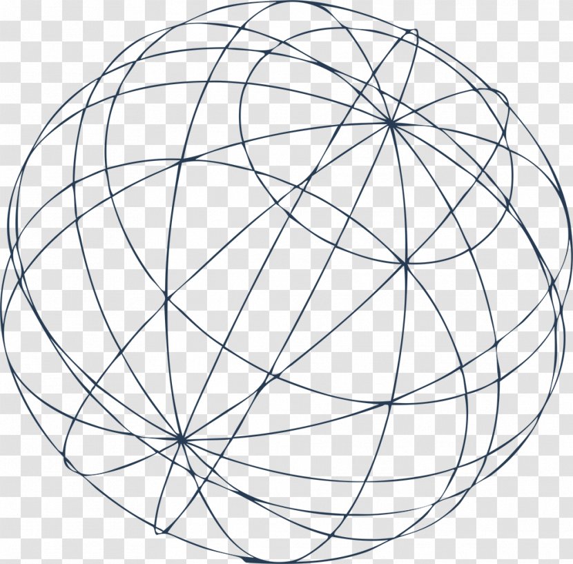 Website Wireframe Globe Clip Art - Line Transparent PNG