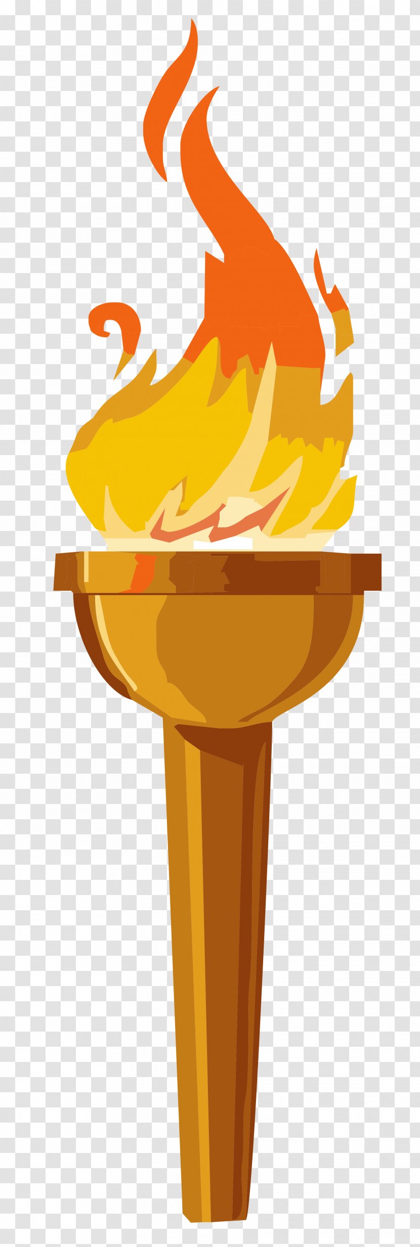 Olympic Games Torch Clip Art - Ice Cream Cone Transparent PNG