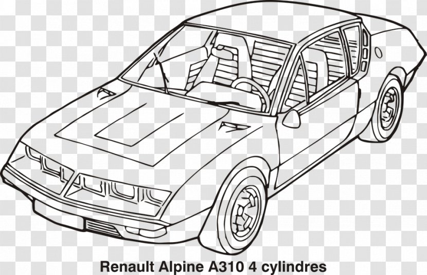 Alpine A310 Renault Clio Car - Compact Transparent PNG