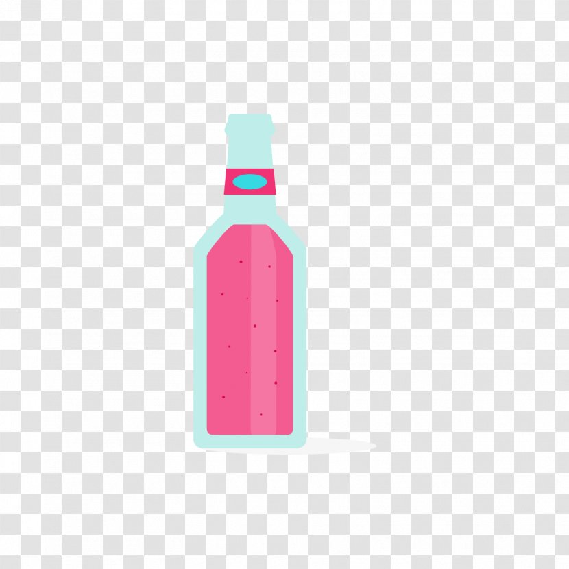 Red Drink Glass Bottle - Plastic - A In Blue Transparent PNG
