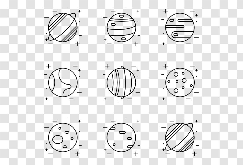 Planet - Solar System - Monochrome Photography Transparent PNG