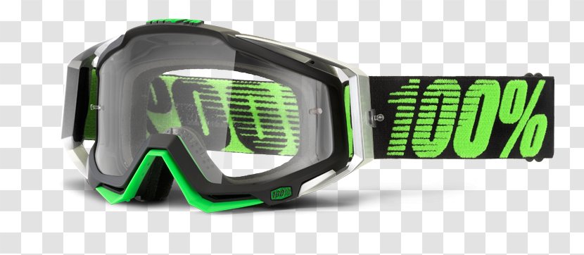 Goggles Sunglasses Motocross Motorcycle - Green - Race Transparent PNG