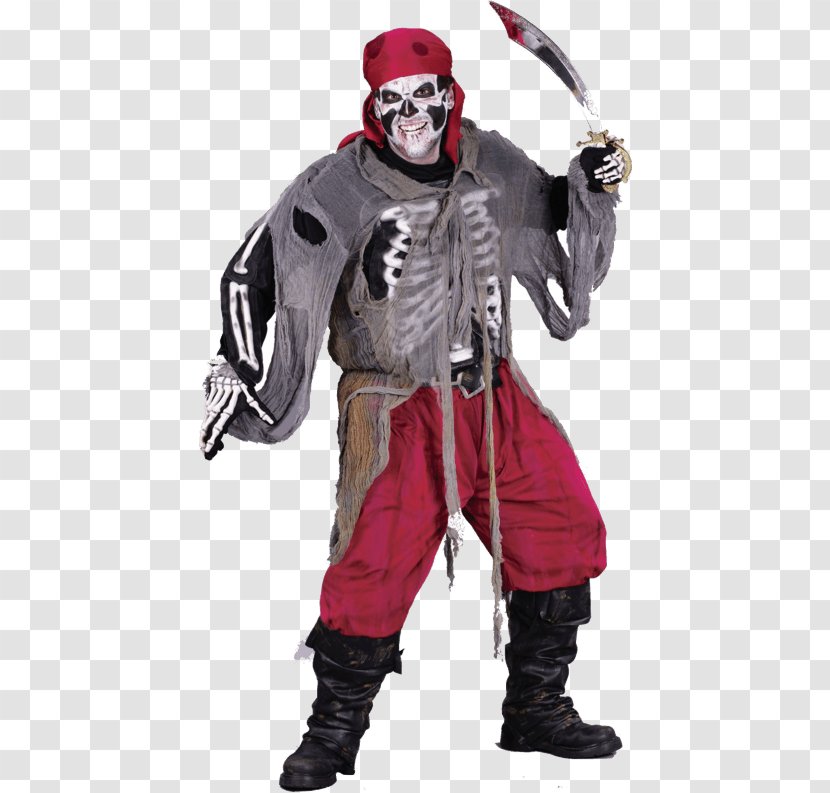 Halloween Costume Pirate Clothing Dress - Skeleton Hands Transparent PNG
