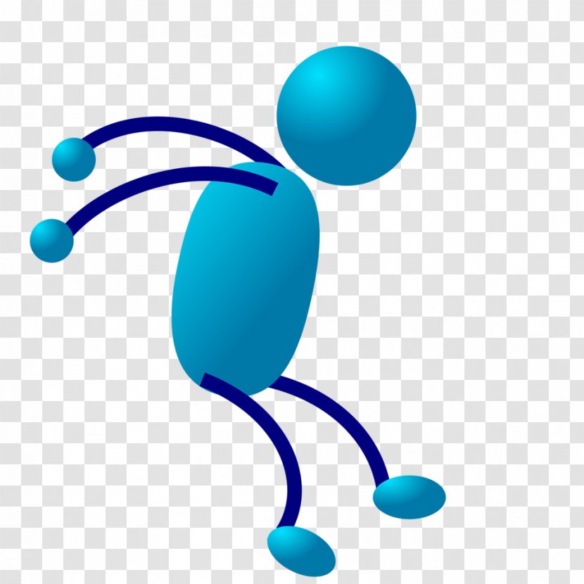 Stick Figure Clip Art - Silhouette - Blue Man Cliparts Transparent PNG