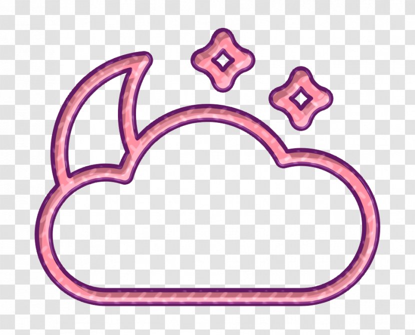 Cloud Icon Cloudy Moon - Crown Heart Transparent PNG