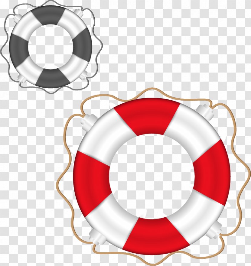 Lifebuoy Euclidean Vector - Red Transparent PNG