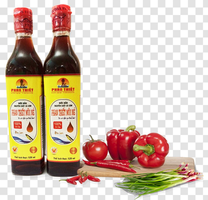 Ketchup Fish Sauce Anchovy Glass Bottle - Condiment Transparent PNG
