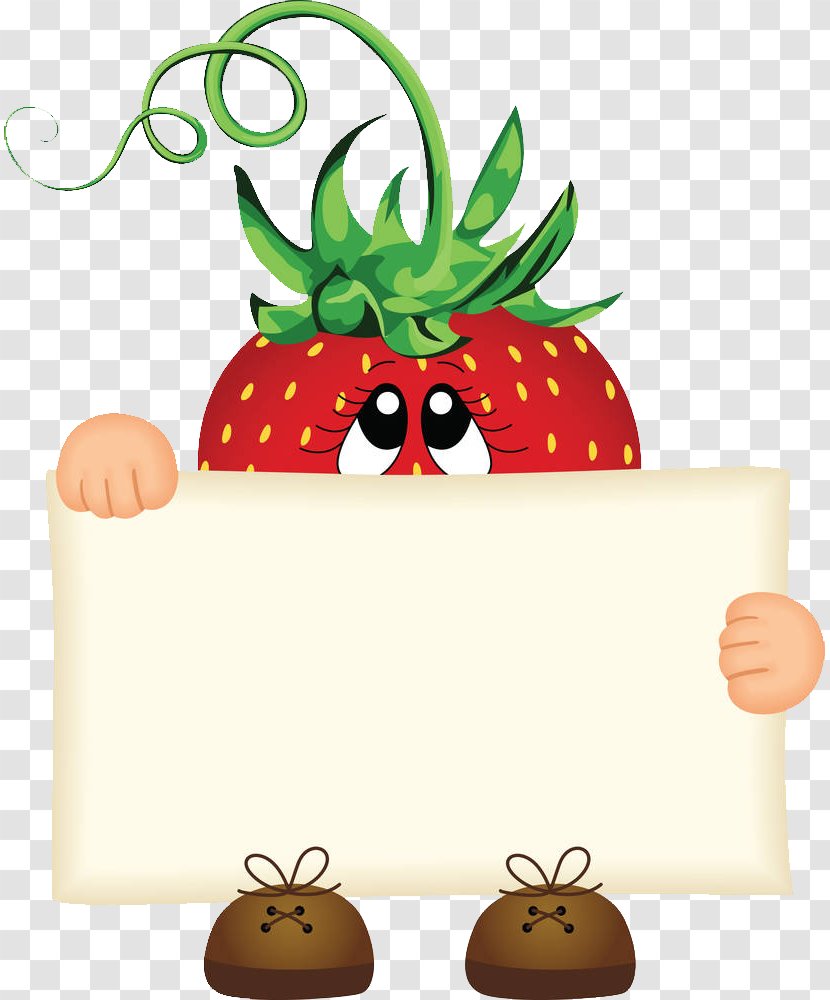 Strawberry Pie Illustration - Vecteur - Cute Tree Guide Board Transparent PNG
