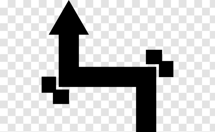 Right Angle Symbol Arrow - Rectangle - Straight Transparent PNG