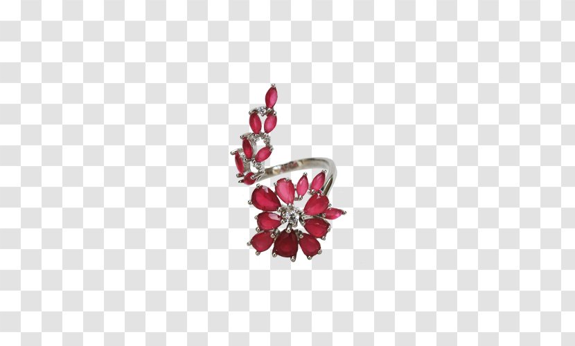 Ruby Christmas Ornament Body Jewellery Brooch Transparent PNG
