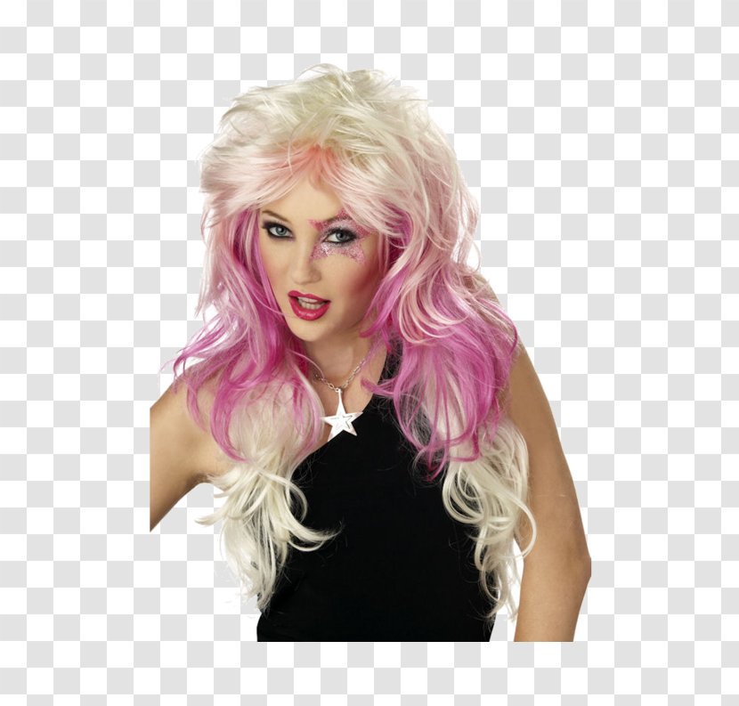 Blond Lace Wig Costume Hair Transparent PNG