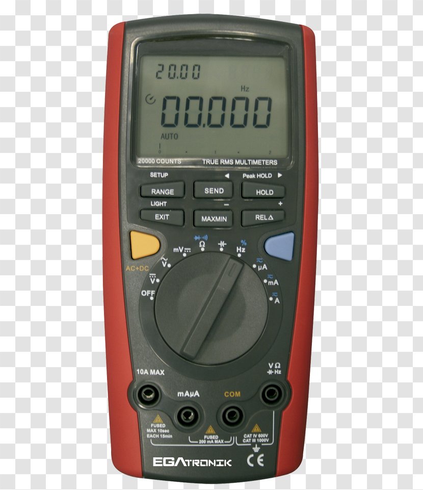 Gauge Electronics Digital Multimeter Temperature - Counter - Miernik Cyfrowy Transparent PNG
