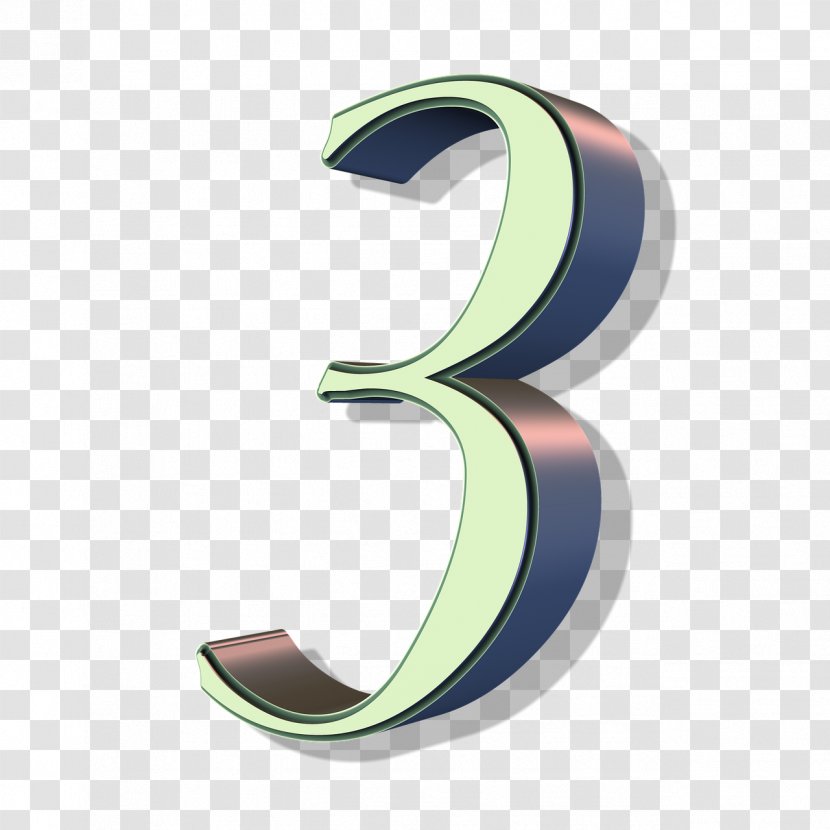 Decimal Number Numerical Digit Numeral - Public Domain - Metallic Transparent PNG