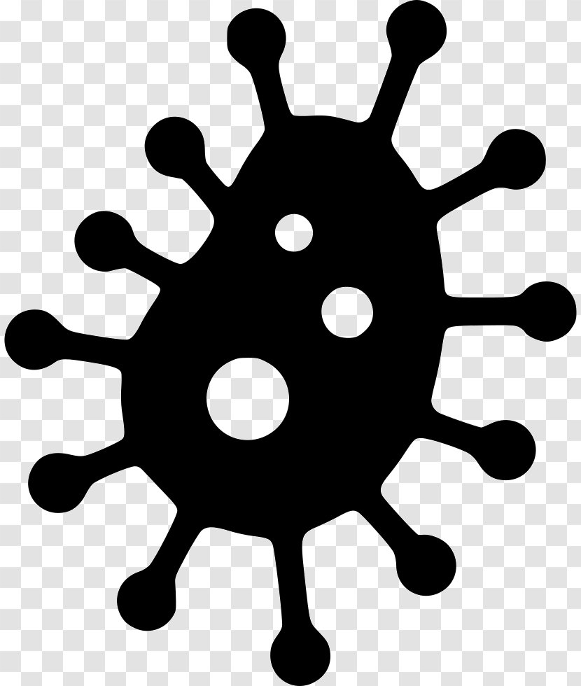 Bacteria Germ Theory Of Disease Infection - Black And White - Point Transparent PNG