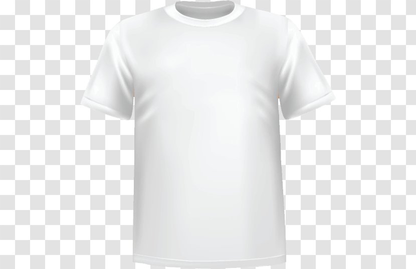 T-shirt White Polo Shirt Top - Neck Transparent PNG