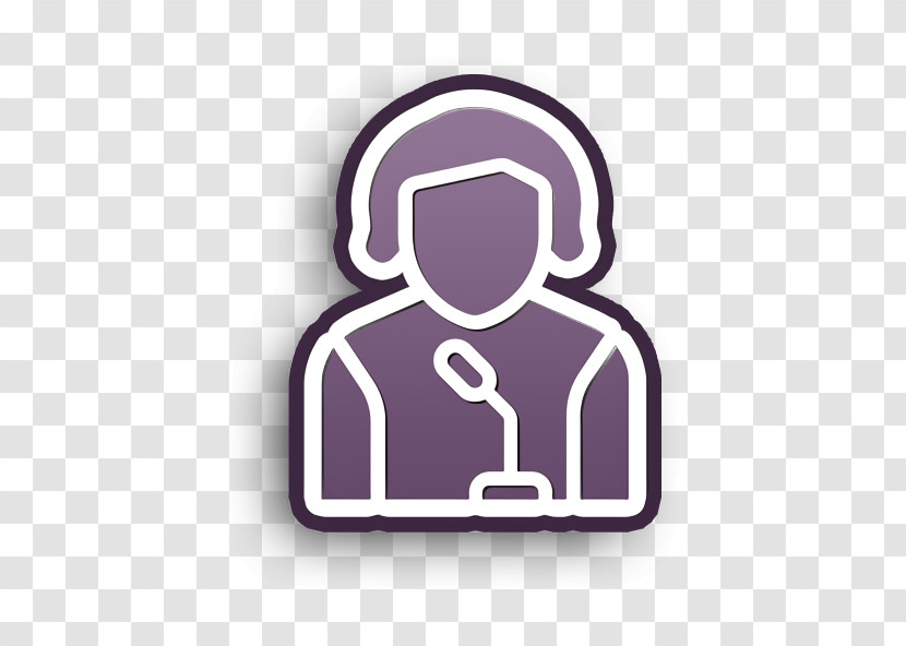 Jobs And Occupations Icon Speak Icon Speaker Icon Transparent PNG