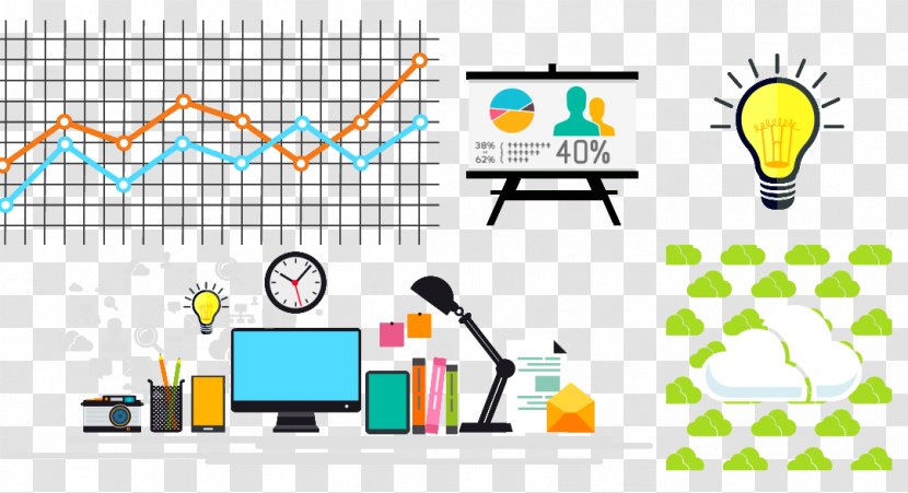 Graphic Design Information - Technology - Vector Work Table Transparent PNG