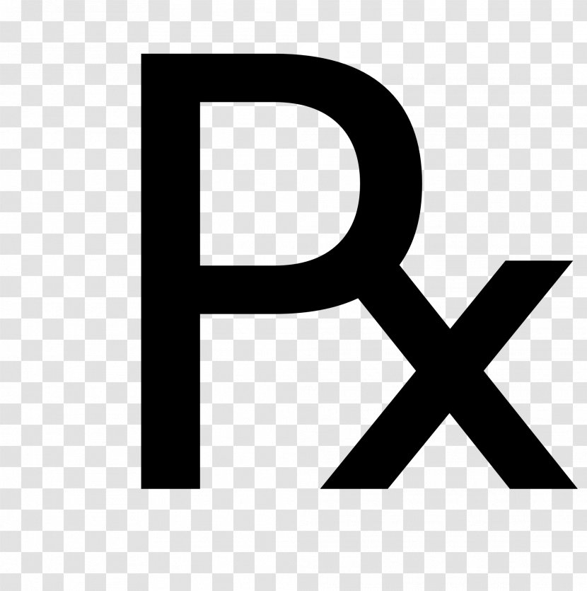 Medical Prescription Pharmaceutical Drug Symbol - Text - Pharmacy Transparent PNG