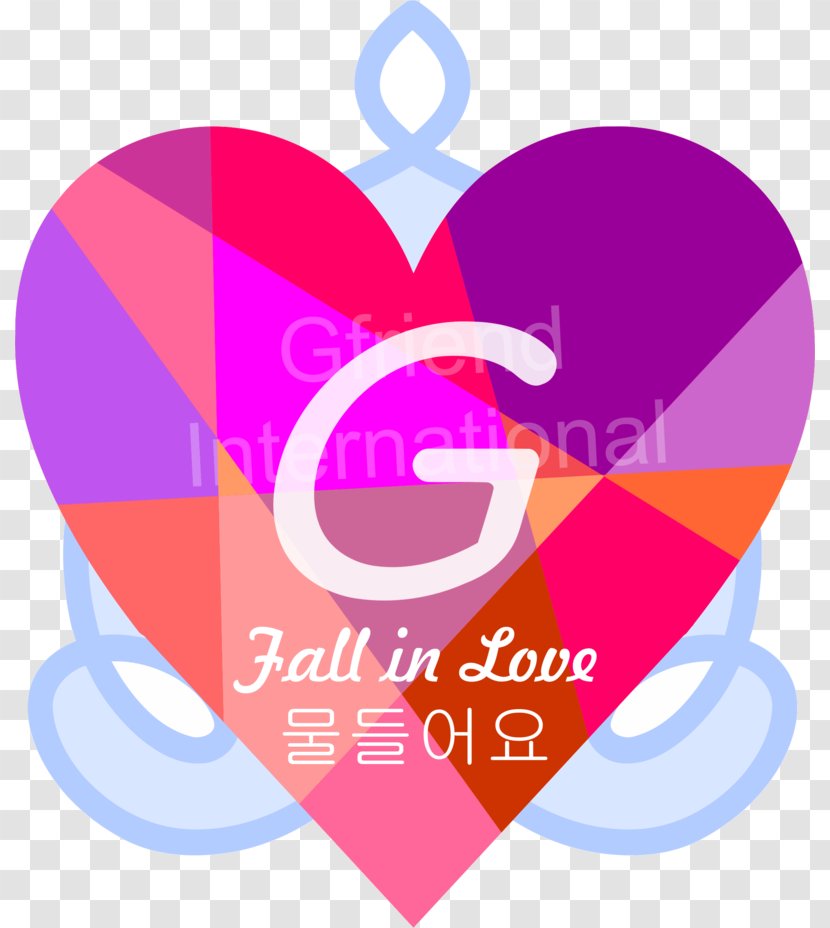 Fall In Love GFriend Valentine's Day Clip Art - Purple - Gfriend Logo Transparent PNG
