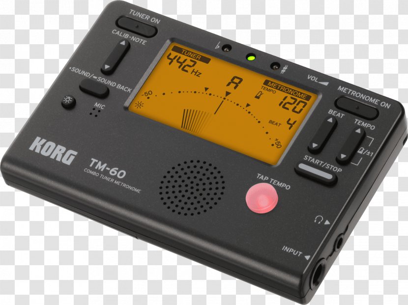 Electronic Tuner Metronome Korg Musical Instruments - Tree Transparent PNG