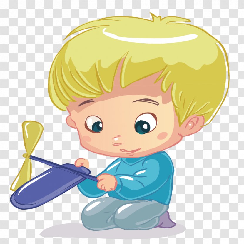 Child Toy Vecteur - Tree - Boy Playing Bamboo Dragonfly Transparent PNG