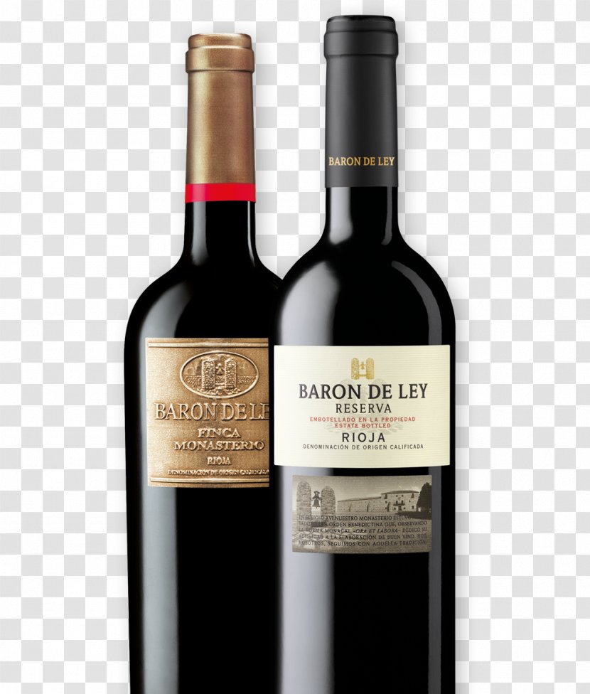 Rioja Red Wine Tempranillo Baron De Ley - Reserve Transparent PNG