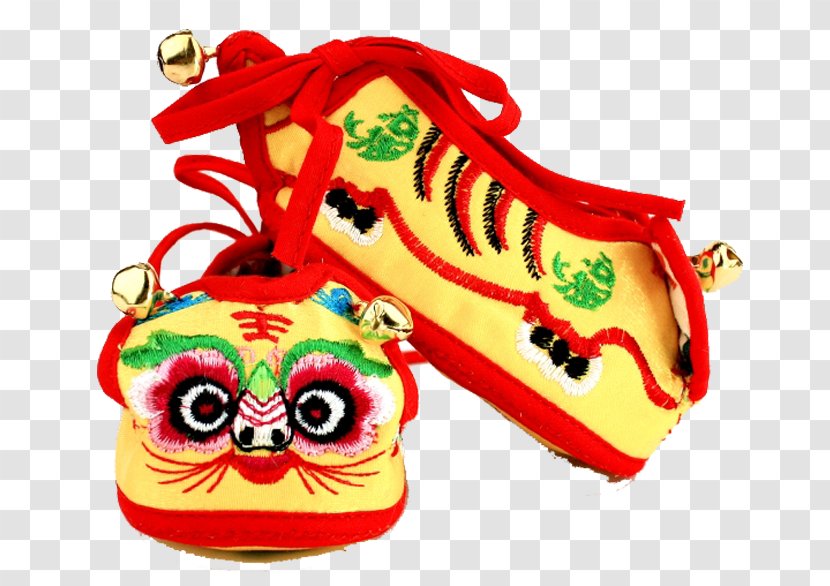 Tiger Fun Tiger-head Shoes - Fruit - Yellow Transparent PNG