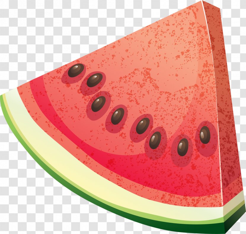 Watermelon Citrullus Lanatus - Red Hand Painted Transparent PNG