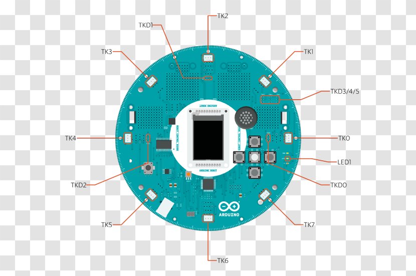 Arduino Robot Schematic Pinout Diagram - Sensor Transparent PNG