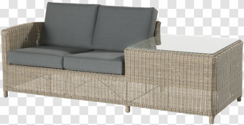 Table Couch Garden Furniture Lounge - Wicker - Four Corner Transparent PNG
