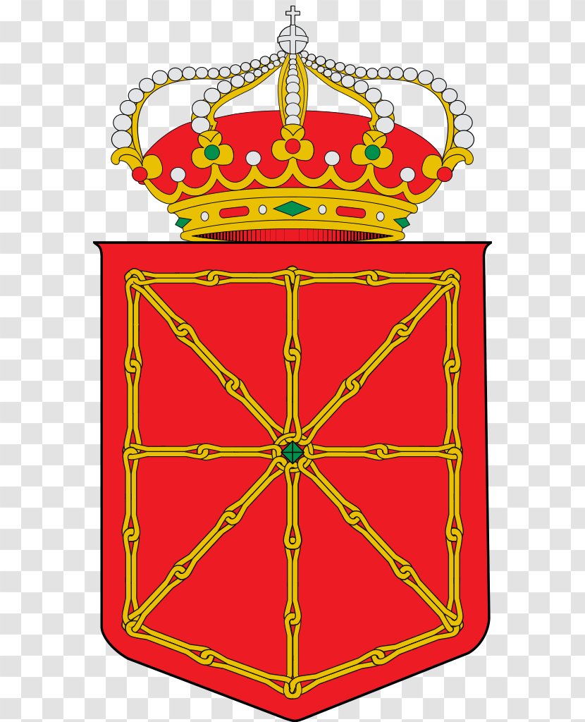 Kingdom Of Navarre Coat Arms Escutcheon Flag Spain - Symmetry - 1910s Transparent PNG